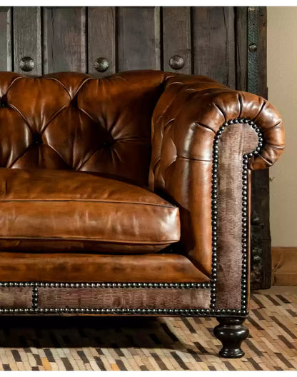 Sauvage Dark Chesterfield Sofa