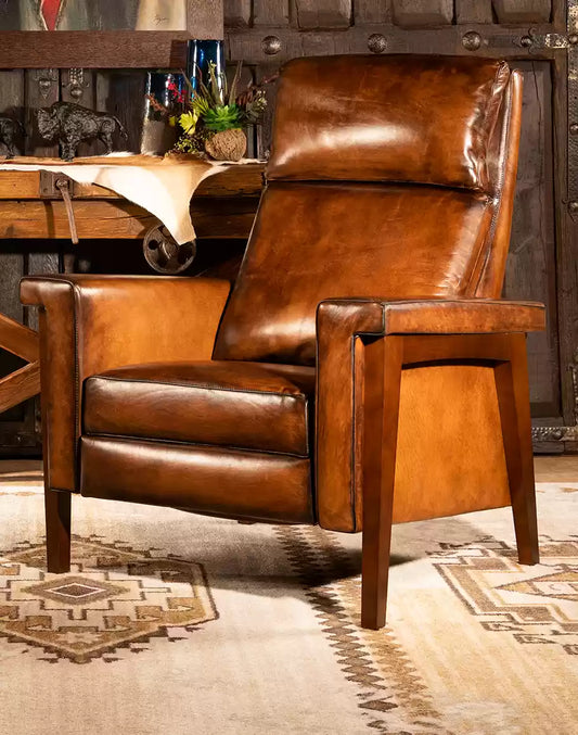 Slayden Mocha Leather Recliner