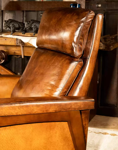 Slayden Mocha Leather Recliner