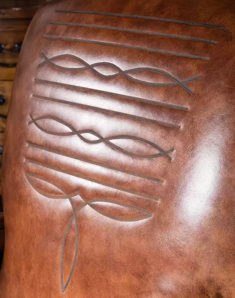 Traditional Western Leather Recliner