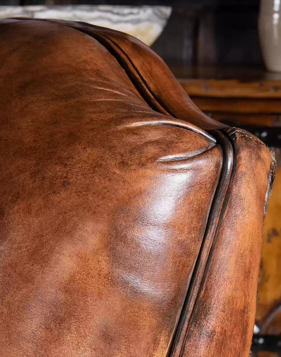 Traditional Western Leather Recliner