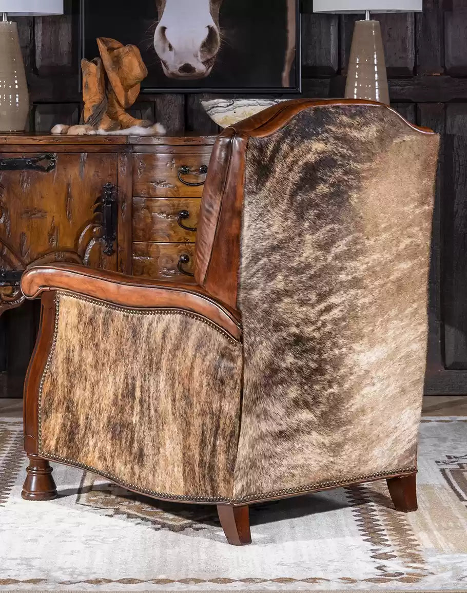 Traditional Western Leather Recliner