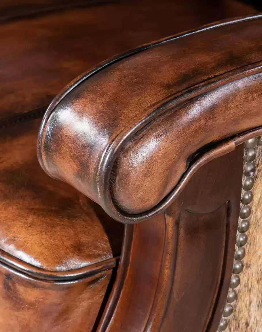 Traditional Western Leather Recliner