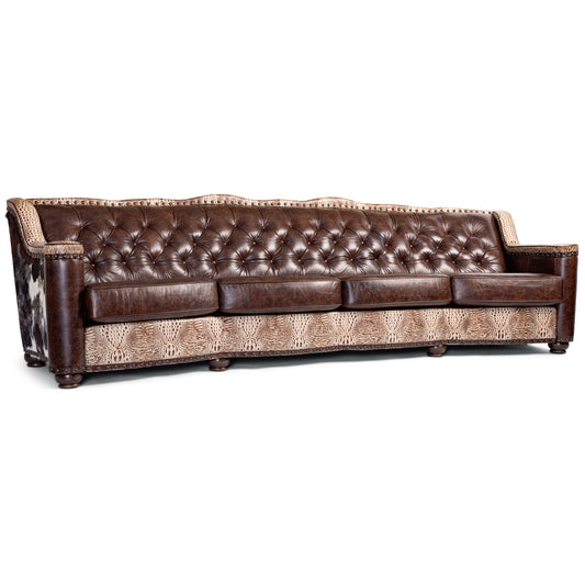 Leather Sofa w/ Croc