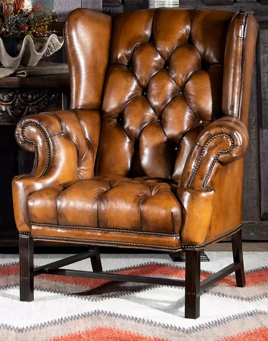 Victoria Tufted Leather Chair