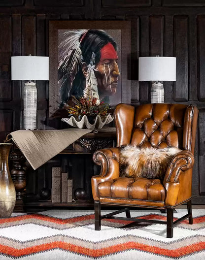 Victoria Tufted Leather Chair