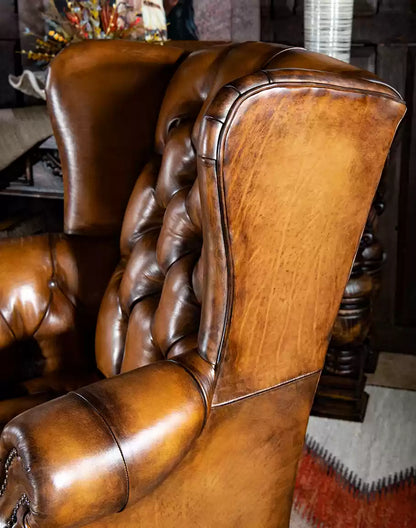 Victoria Tufted Leather Chair